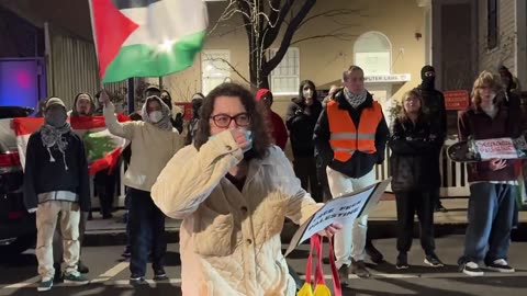 Masked Anti-Israel Protestor Recognizes Kassy Dillon Outside Concert And Melts Down