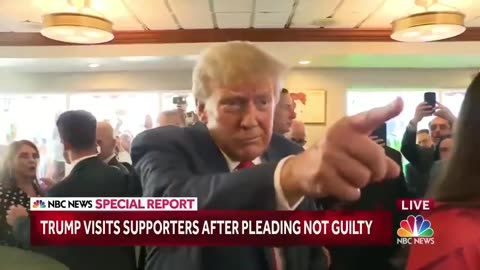 Supporters Sing 'Happy Birthday' To Trump After He Leaves Arraignment