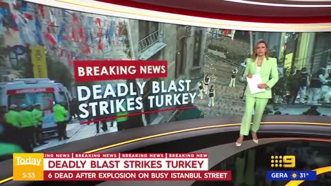 Turkey explosion leaves six dead in Istanbul _ 9 News Australia