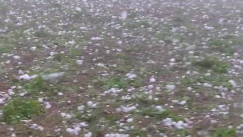Terrible Hailstorm In Eastland County