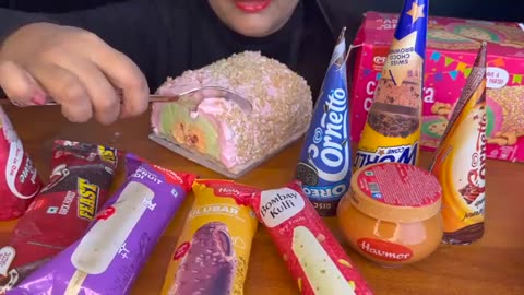 ASMR EATING ICECREAM,MAGNUM TRUFFLE,HAVMOR ICECREAM,CHOCOBAR,AMUL ICECREAM ICECREAM PARTY