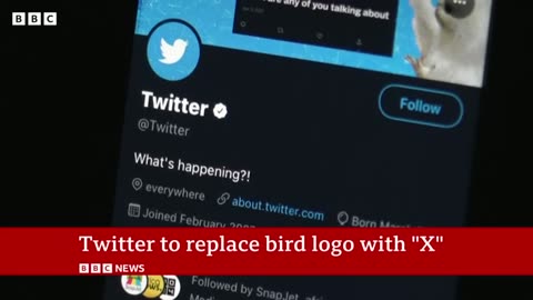 Elon Musk replace the Twitter's bird logo with an 'X'
