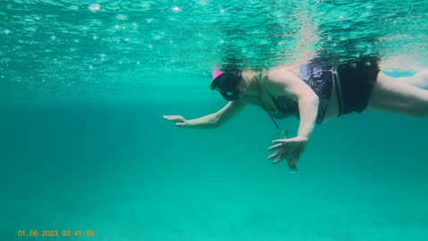 Snorkeling in the rain