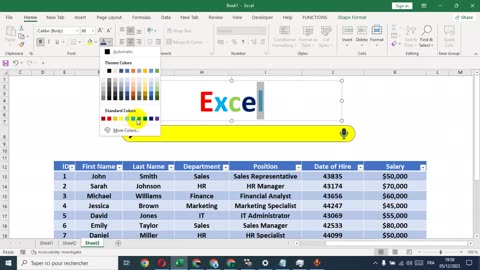 Create a search box in excel