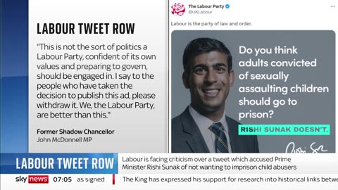 Labour posts advertisement on Twitter criticizing the Prime Minister