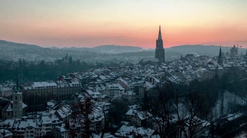 Time-Lapse - Sunset in city _ Free stock footage _ Free HD Videos - no copyright