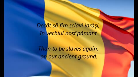 Romanian National Anthem - 'Deşteaptă-te Române' (RO-EN)