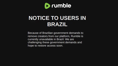 RUMBLE bloqueado no BRASIL!(USEM VPN!!)