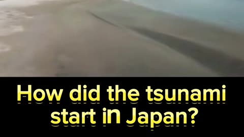 How did the tsunami start in Japan 2024