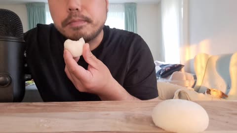 ASMR Mochi Coconut Ice Cream🍡🍨 - Chewy Eating Sounds