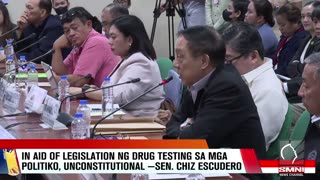 In aid of legislation ng drug testing sa mga politiko, unconstitutional —Sen. Chiz Escudero