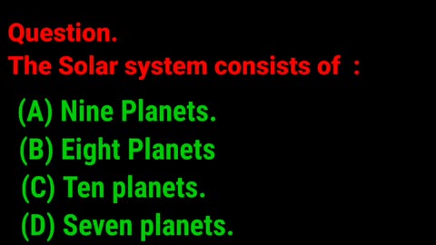 knowledge about the solar system