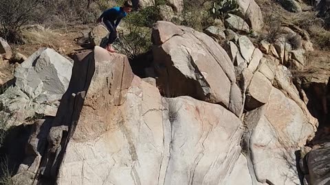 Cliff jumping