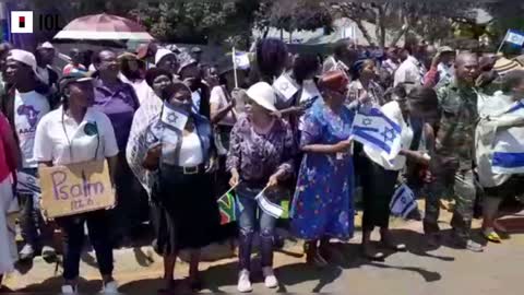 WATCH: South African Friends of Israel gather outside the Embassy of Israel