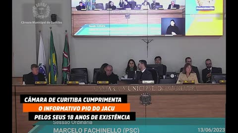 Informativo Pio do Jacu é cumprimentado pela Câmara de Curitiba pelos seus 18 anos
