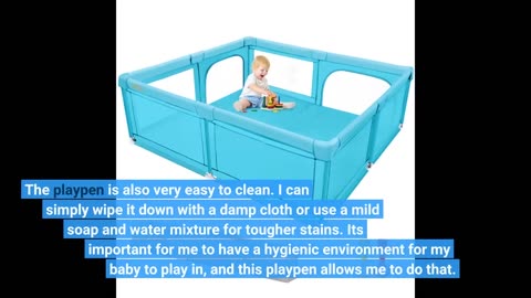 Skim Comments: Baby Playpen, 79 x 63 Inches Extra Large Playpen with 50 PCS Ocean Balls, Indoor...
