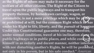 Case Law for Right To Travel