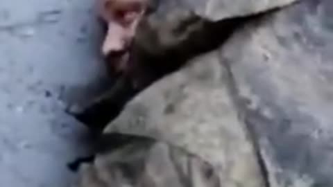 STAGED VIDEO: Ukrainians Torture Murder Russian Troops