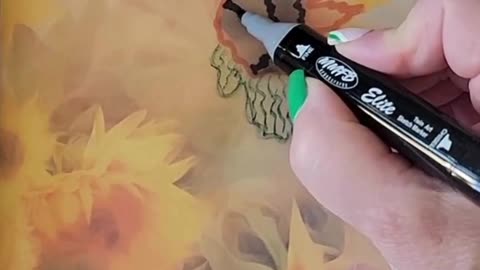 Reverse Coloring Sunflowers
