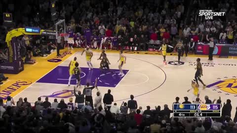 PACERS BEAT THE LAKERS AT THE BUZZER