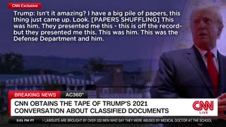 Leaked audio footage to CNN of Trump discussing classified material