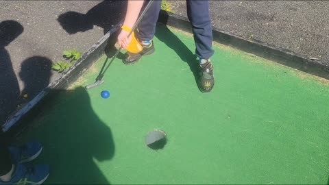 Mini Golf with aiden and gage