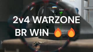 2v4 WARZONE BR WIN 🔥