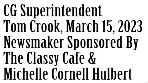 Wlea Newsmaker, Canisteo Greenwood School Superintendent Tom Crook