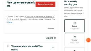 Harvard contract law free online class