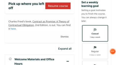 Harvard contract law free online class