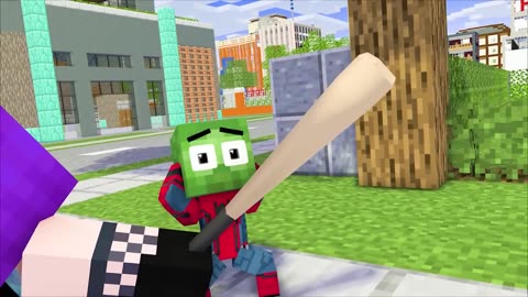 Monster School Superhero School and Baby Zombie - Minecraft Animation