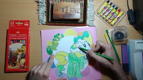How to paint Green Little Pony | Painting with Sina