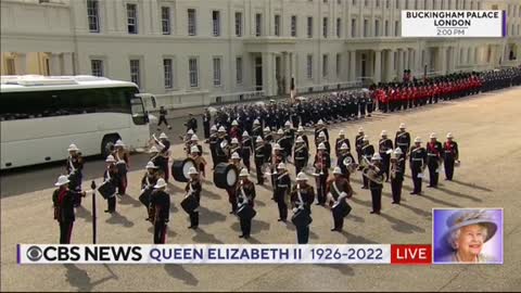 Queen Elizabeth II leaves Buckingham Palacefor the final time