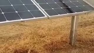 A method of cleaning solar panels to obtain the highest withdrawal of the sun's energy