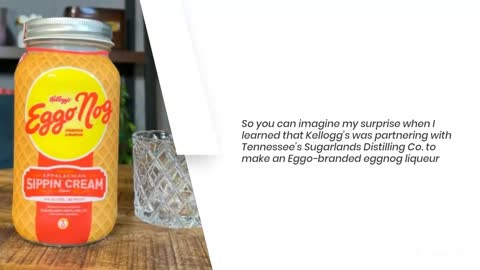 Kellogg’s just released a boozy, Eggo Waffles-inspired eggnog liqueur—and I tried it