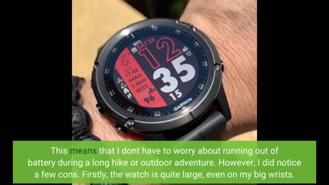 Real Feedback: Garmin fenix 5 Plus, Premium Multisport GPS Smartwatch, Features Color Topo Maps...