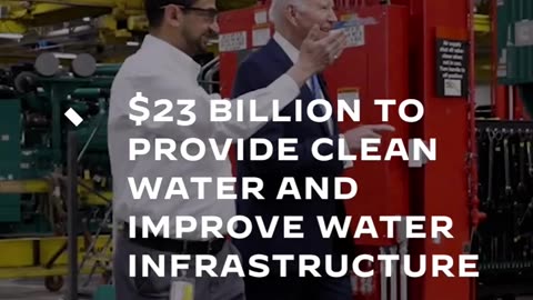 $23 Billion to provide clean water and improve water infrastructure