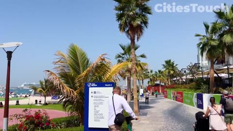 Dubai 🇦🇪 JBR Beach [ 4K ] Jumeirah Beach Residence, Walking tour