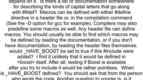 Is the _HAVE_BOOST macro a builtin in C Where does it come from