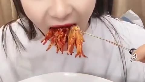 China mukbang satisfying asmr food eating show