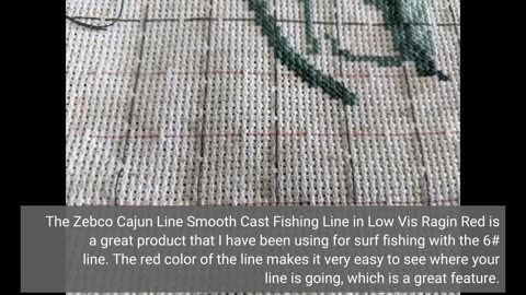 Customer Comments: Zebco Cajun Line Smooth Cast Fishing Line, Low Vis Ragin' Red