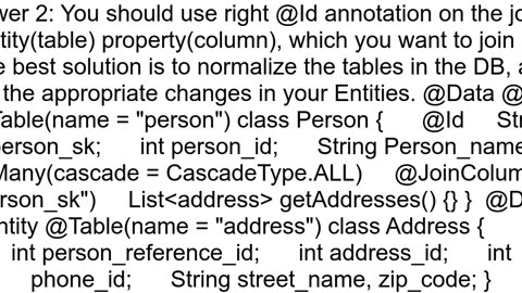 JPA JoinColumn issues while joining on non primary key columns