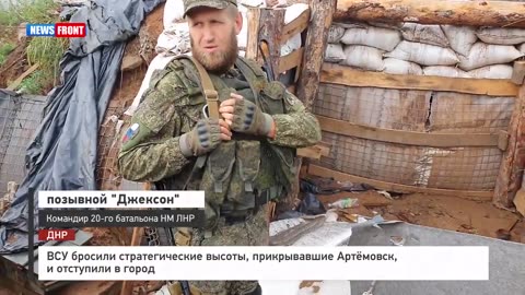 Destroyed Abandoned Ukraine Positions Near Bakhmut, Donetsk Obl - Ukraine War Combat Footage 2022