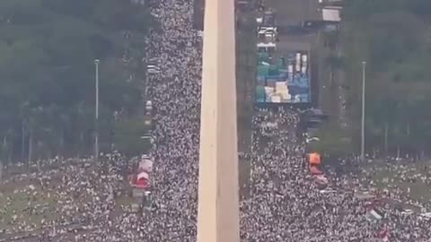 2 million Indonesians in Jakarta came out in support of Palestine!