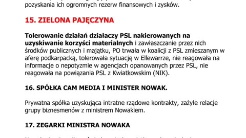 Lista afer rządów PO-PSL