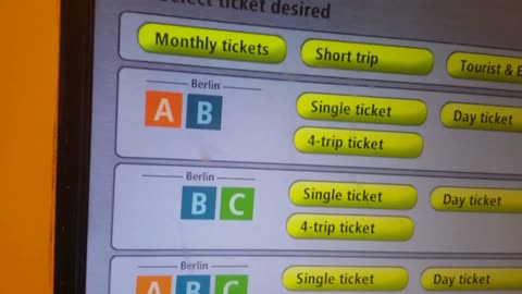 How to buy a traveling ticket in Germany Berlin