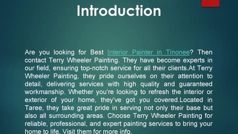 Best Interior Painter in Tinonee