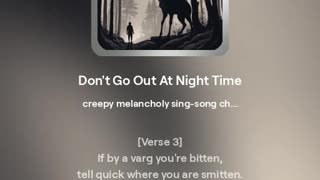 Don't Go Out at Night Time