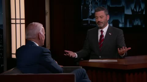 President Joe Biden Visits Jimmy Kimmel Live