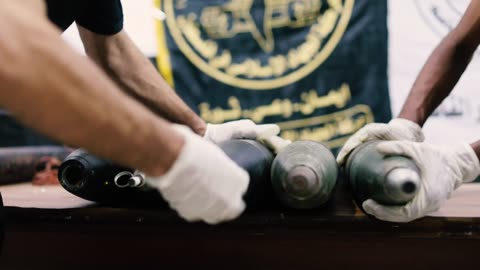 Preparing and equipping rocket shells during the Battle of #Flood_Al-Aqsa